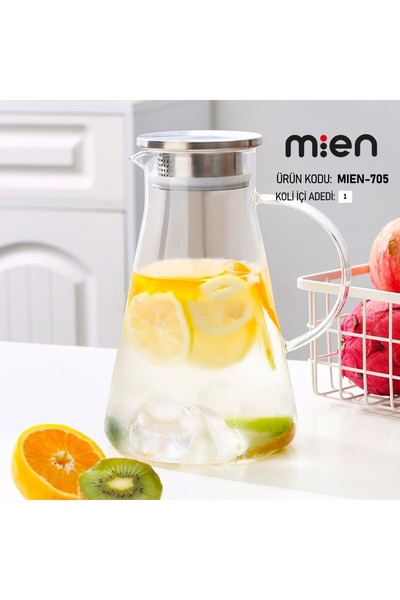 MİEN Mien Borosilikat Cam Sürahi 1.8lt