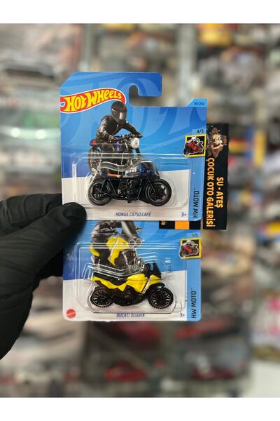 HOT WHEELS Honda Cb750/ Ducati desert 1.64