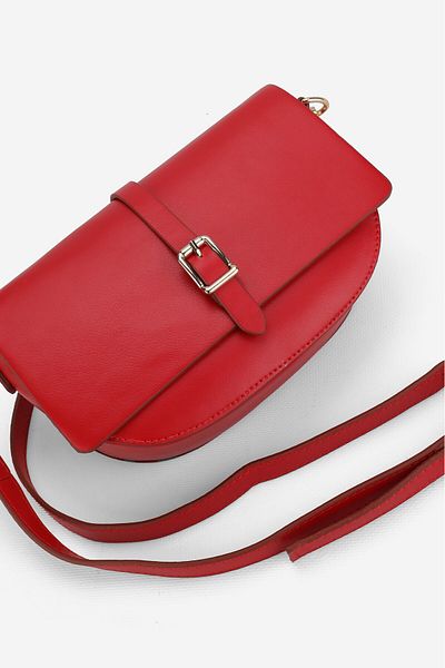 TUNAELLİ WOMEN'S RED COVER ADJUSTABLE CROSSBODY BAGET BAG
