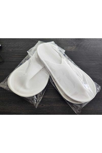 Dilay Buklet 100% Double Use Polyester Towel - Hotel Slippers