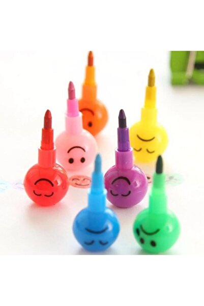 Nostaljik Lezzetler Emoji Yumurtlayan Yuvarlak Renkli Kalem 4 Grup 28 Uç