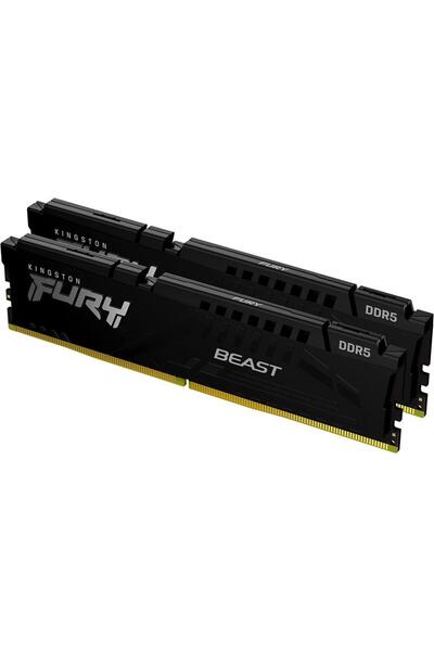 Kingston Fury Beast Black 16gb 5200mt/s Ddr5 Cl40 Xmp 3.0 Masaüstü Ram (KİT O...