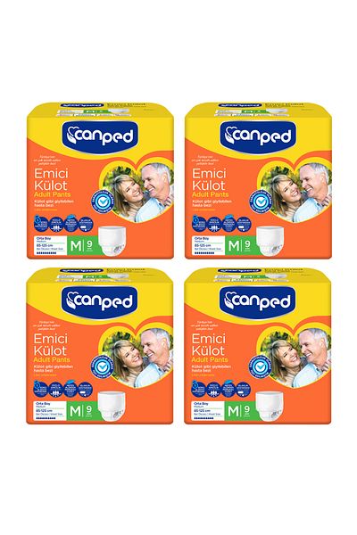 Canped Maternity and Absorbent Panties M (Medium) Height Size 85-125 cm 4 Pack 36 Pieces