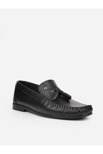 Pierre Cardin 25101 Μοντέλο Μαύρα Γνήσια Δερμάτινα Ανδρικά Παπούτσια Casual