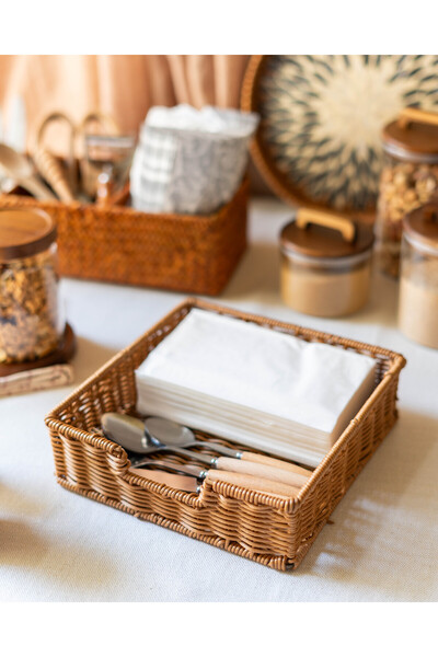KaiHome Rattan Peçetelik / Saklama Kutusu