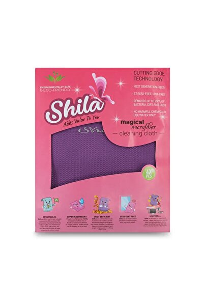 Shila قطعة قماش للتنظيف 4 قطع