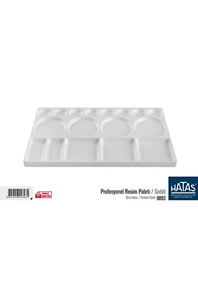 HATAS Profesyonel - Godeli Resim Paleti (DİKDÖRTGEN) No:0893