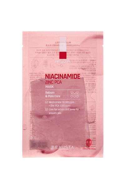 BEAUSTA Derma 2X Niacinamide Zinc Pca Anti-Blemish Brightening Mask Effective Care