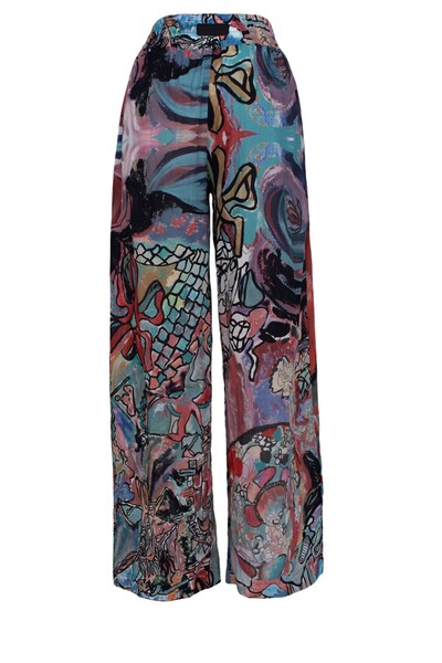 Bashaques Gaudi Desen %100 Vual Pantolon
