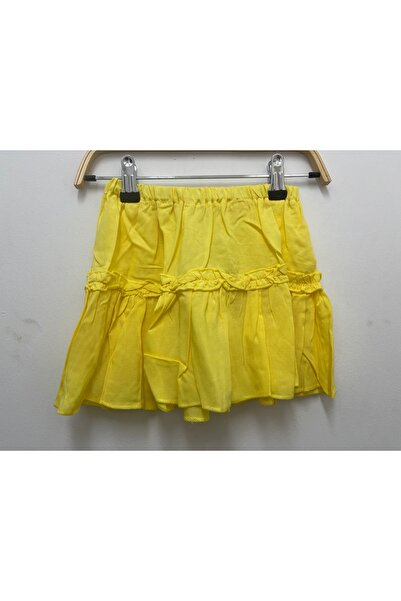 Pitti Kız Çocuk Sarı Mini Etek 9233