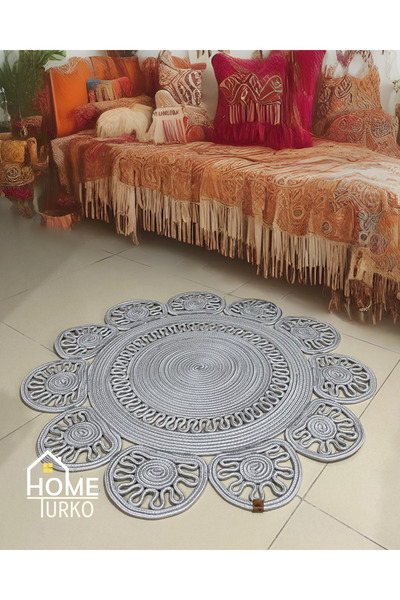 HomeTurko Moderin Hasır, Jüt Desenli, Naturel - Jüt Dekoratif Kilim, Paspas, ...
