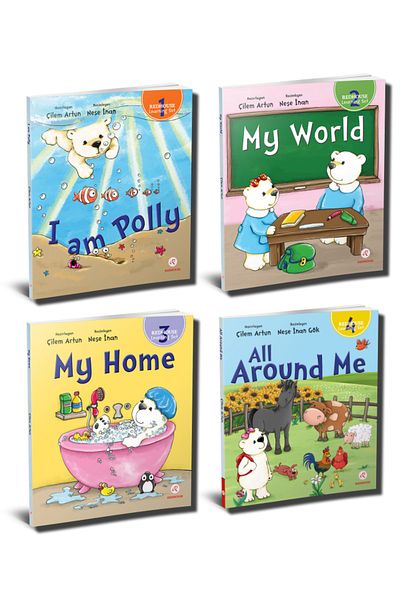 Redhouse Kidz Yayınları Redhouse Learning Set - 4 Books: I Am Polly, My World, My Home, All Around Me