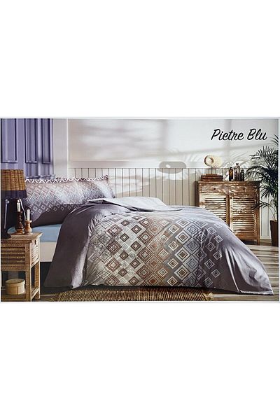 Özdilek Set cuvertură de pilota dublă Pietre Blu