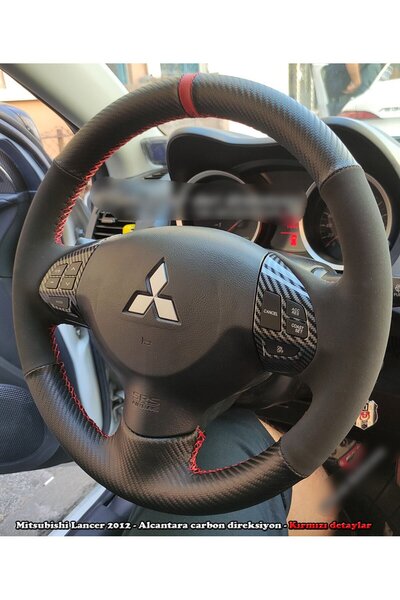 imza direksiyon kılıfı Mitsubishi Lancer 2010-2012 Uyumlu Araca Özel Dikmeli ...