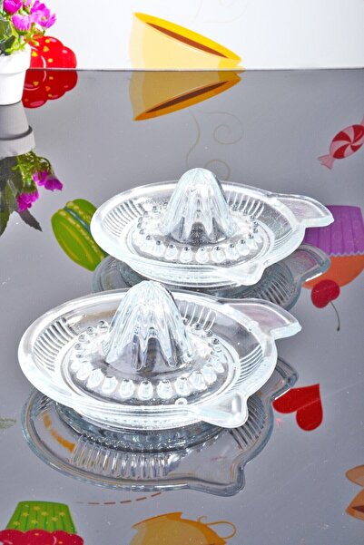 ALBETTO 2-Piece Glass Citrus Juicer