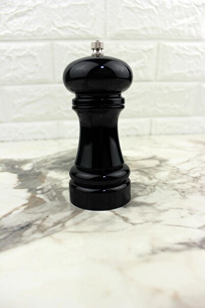 ALBETTO مطحنة يدوية من الأكريليك باللون الأسود مقاس 13.5 سم مع شفرة سيراميك