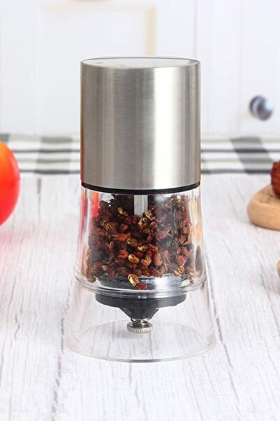 ALBETTO مطحنة إينوكس مع وعاء أكريليك وشفرة سيراميك