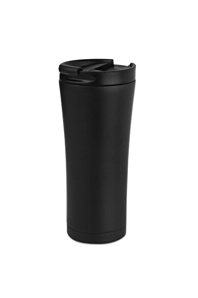 ALBETTO Çift Katmanlı Paslanmaz Çelik Termos Bardak Kilitli Kapak 470ml Siyah
