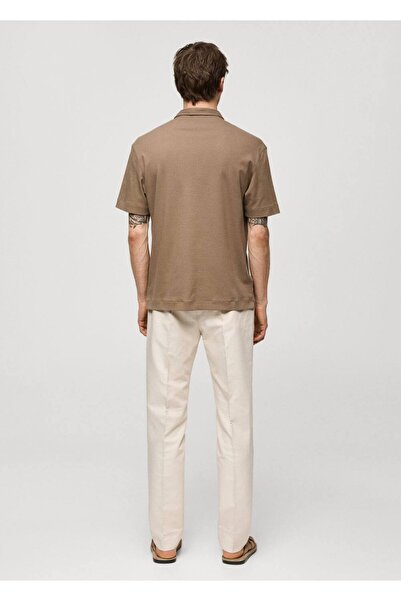 MANGO Man %100 pamuklu slim fit polo gömlek