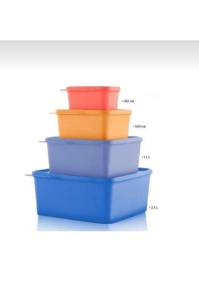 Tupperware Square Storage Set Set of 4