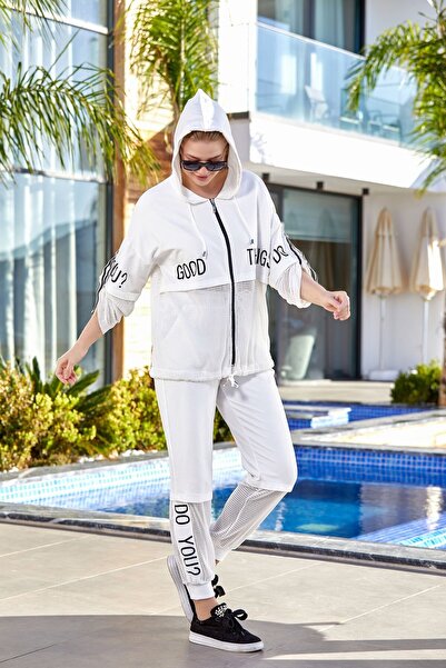 Cossy By Aqua Διχτυωτό Λεπτομερές Φούτερ με κουκούλα Cossy by Aqua 24705