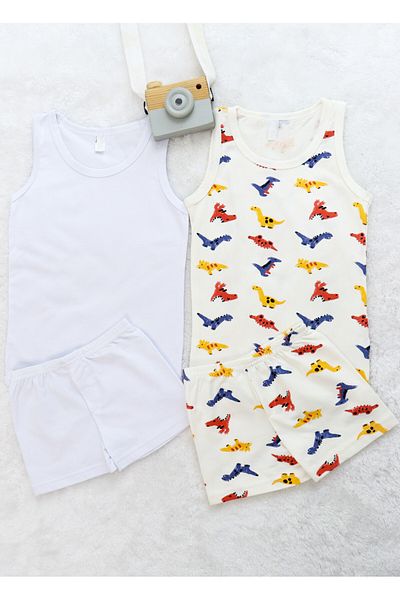 Harika KIDS Boy's Printed Double Pack Cotton Boxer Set
