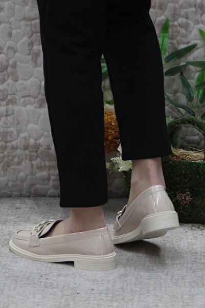 fort 034-228 Детальні зручні лофери з шкірозамінника для жінок