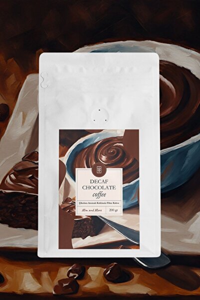 Mim and More Decaf Chocolate Coffee - Kafeinsiz Çikolata Aromalı Filtre Kahve, 200 gr