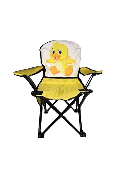 St Morritz Sarı Mini Figürlü Sevimli Civciv Çocuk Kamp Sandalyesi Sarı 1-5 Kg...