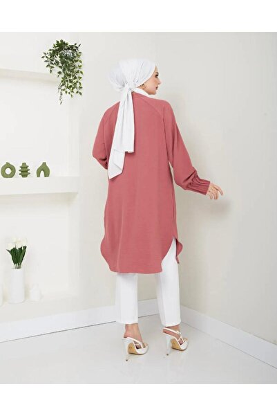 YILMAZBARMAZ Women's Ayrobin Ribbed Maxi Length Tunic