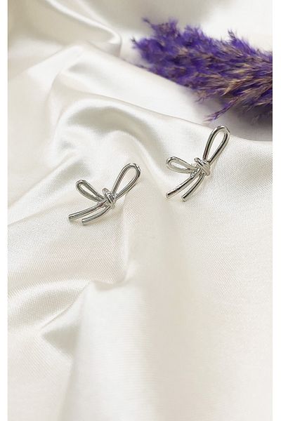 Eylülün Takısı Silver Colored Women's Pinterest Earrings