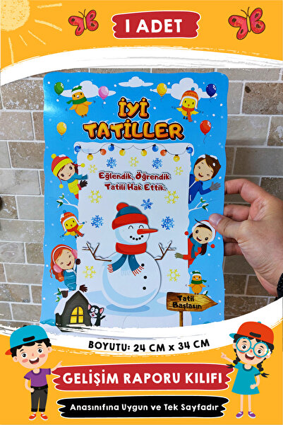 Etkinlikdenizi Gelişim Raporu Kar Temalı Karne Kılıfı (1 ADET)