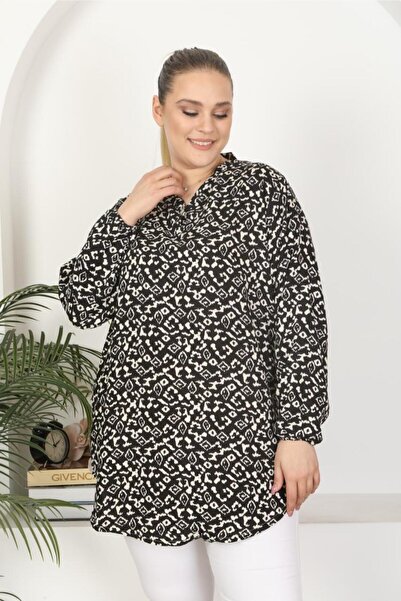 Tunikteks Woven viscose soft comfortable patterned tunic