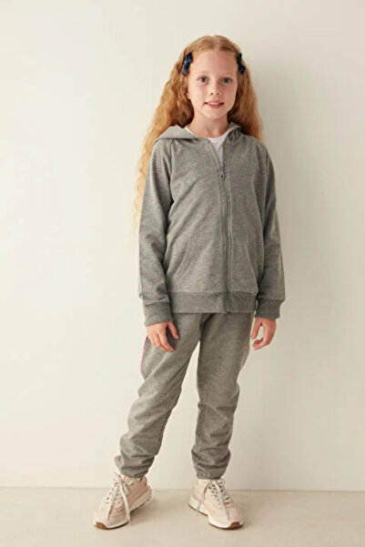 Penti Kız Çocuk Önden Fermuarlı Kapüşonlu Hırka