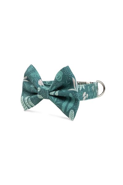 Lusi Doog Forest Themed Bow Tie Dog Collar