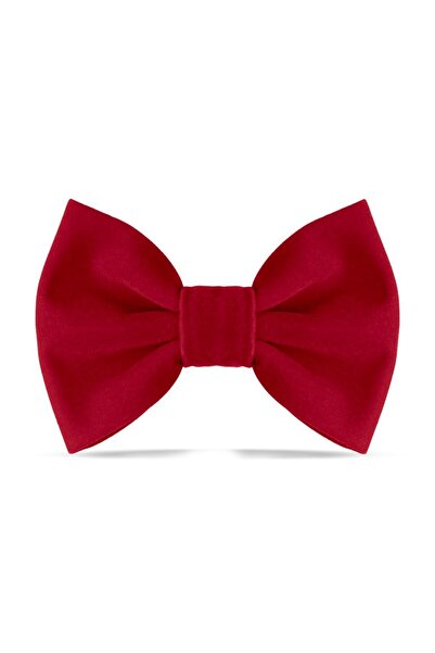 Lusi Doog Kadife Kırmızı Papyonlu Köpek Boyun Tasması