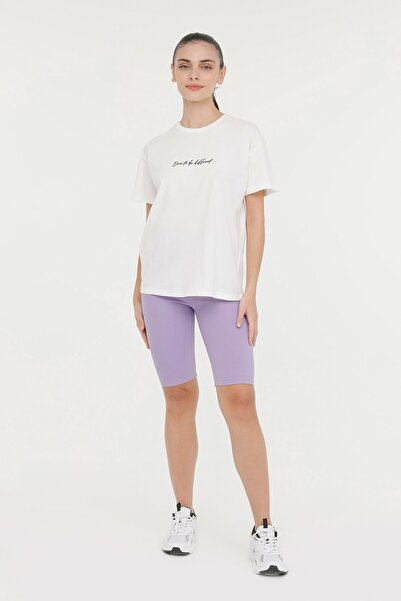 Kinetix WL HESTIA  11MDK403 4FX Ekru Kadın Kısa Kol T-Shirt