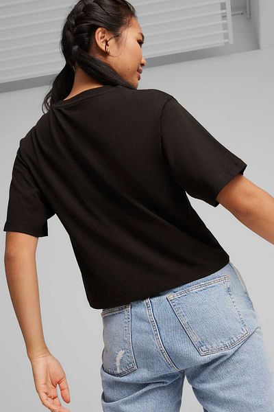 Puma Women Relaxed Fit Short Sleeve Outdoor Top, Black