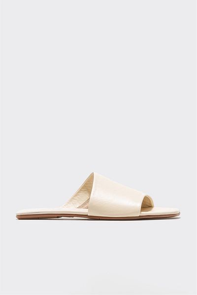 Elle Shoes شبشب نسائي من الجلد البني الفاتح