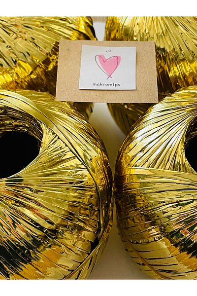 Makromİps Premium Metallic Glitter Shiny βραδινό φόρεμα - Σετ πολυεστερική τσάντα και καπέλο (4 τμχ)
