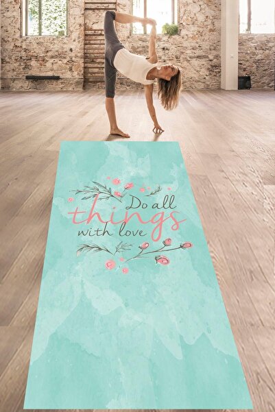 Genel Markalar Do All Things With Love Yıkanabilir Kaymaz Taban Leke Tutmaz Y...