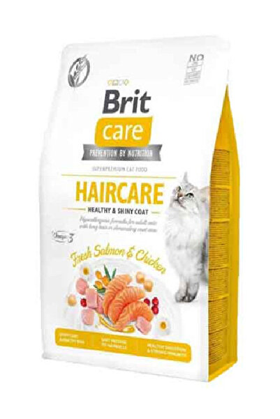 Brit Care Tüy Bakımı Somonlu Ve Tavuklu Kısır Kedi Maması 400 gr 400 gr