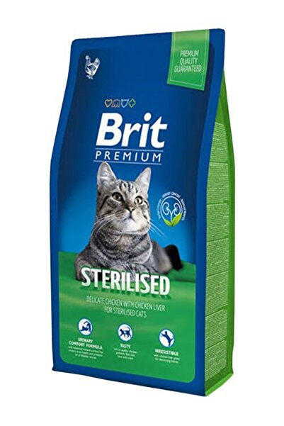Brit Premium Adult Sterilised Tavuklu & Pirinçli Kısırlaştırılmış Yetişkin Kedi Maması 8 Kg