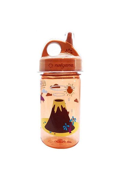 NALGENE زجاجة مياه للأطفال من جريب إن-جولب تريتان سعة 0.35 لتر، برتقالية