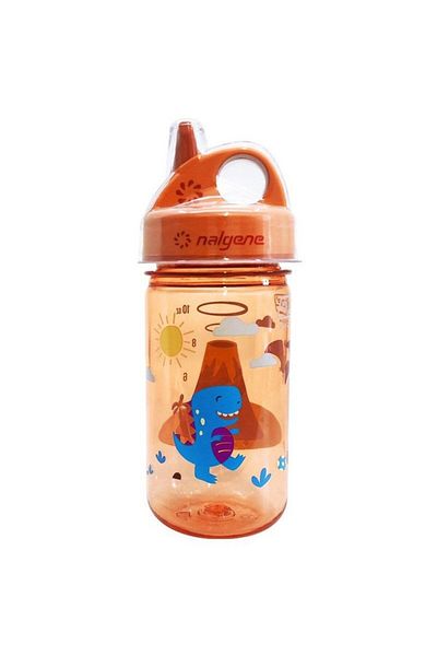 NALGENE زجاجة مياه للأطفال من جريب إن-جولب تريتان سعة 0.35 لتر، برتقالية