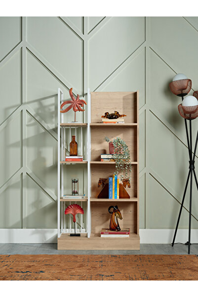 İSTİKBAL Alfa Kitaplık Meşe 4 Raflı