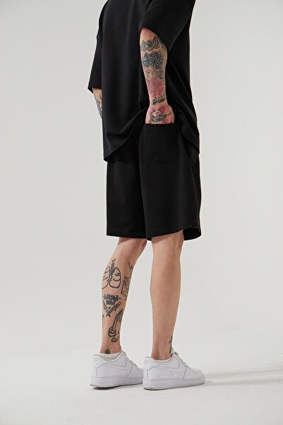 Machinist CPR4039 УНІСЕКС ОВЕРСАЙЗ БЕЙСІК CEPLİ ШОРТИ