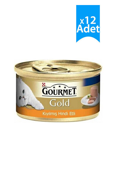 Gourmet Gold Kıyılmış Hindili Kedi Konservesi 85 gr X 12 Adet