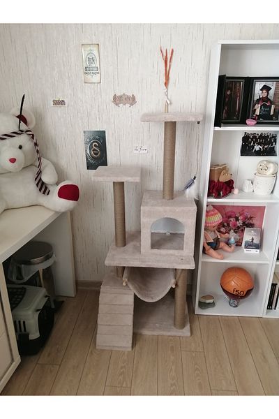 pethomealpi Cat Scratching House and Play Platform