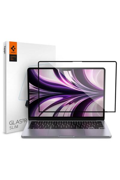 Spigen Macbook Air 13'' M2 Cam Ekran Koruyucu, Glas.tr Slım